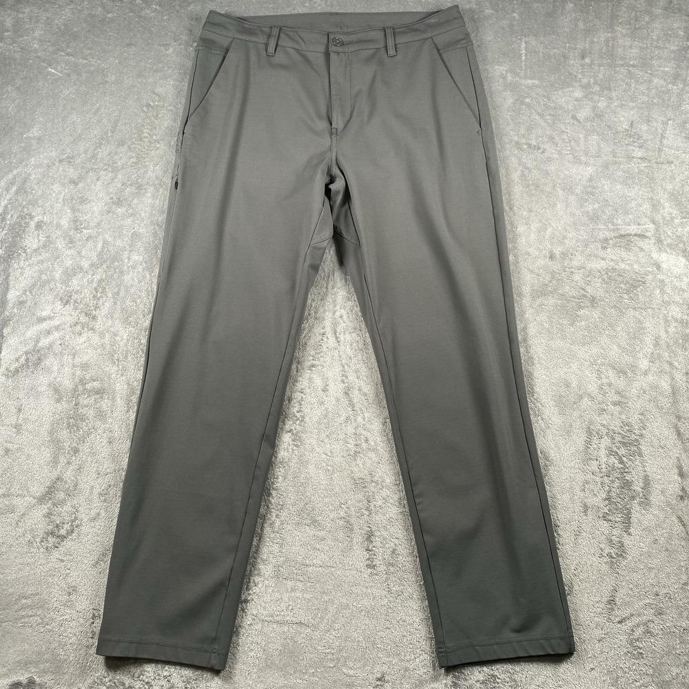 BYLT Everyday Pant 2.0 Pants Mens Size 36 (fit 34x30) Grey Stretch Chino Casual